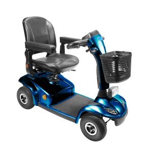 scooter elettrico per disabili blu metallizzato