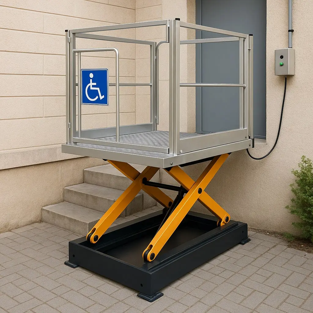 Piattaforma elevatrice a pantografo elettrico